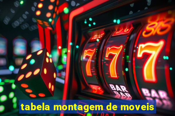 tabela montagem de moveis